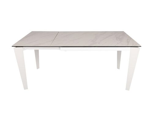 Стол обеденный ALTA (120(+50)*80*76 cm керамика ) белый - Фото №1