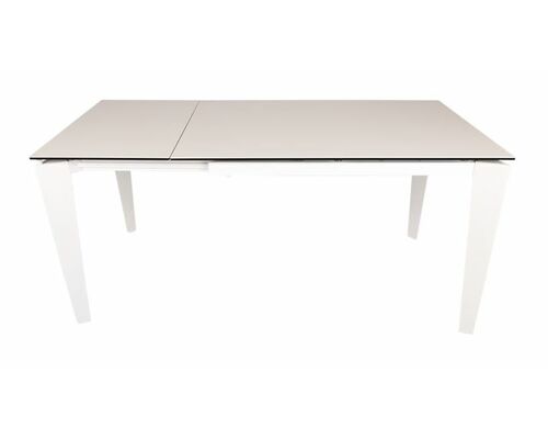 Стол обеденный ALTA (120(+50)*80*76 cm керамика ) белый матовый - Фото №1