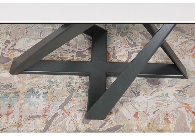 Стол обеденный FLEETWOOD NEW (160/240*90*75cmH) керамика молочный - Фото №2