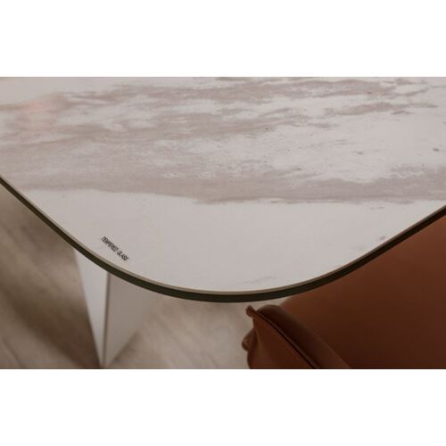 Стол обеденный WELLINGTON (180*90*76cmH керамика) белый - Фото №6