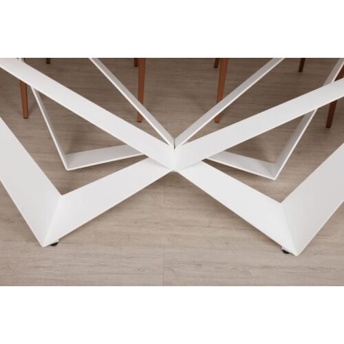 Стол обеденный WELLINGTON (180*90*76cmH керамика) белый - Фото №8