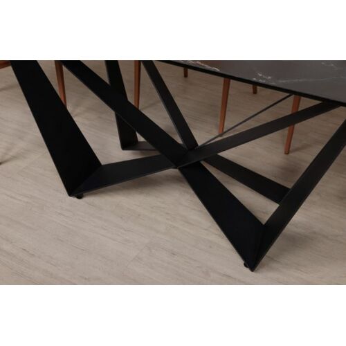 Стол обеденный WELLINGTON (180*90*76cmH керамика) черный - Фото №6