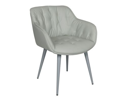 Кресло Viena (60*63*77,5 cm экокожа) светло серый - Фото №1