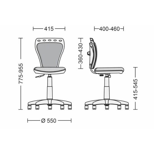 Детское кресло Новый Стиль Ministyle GTS White SPR-01 - Фото №2