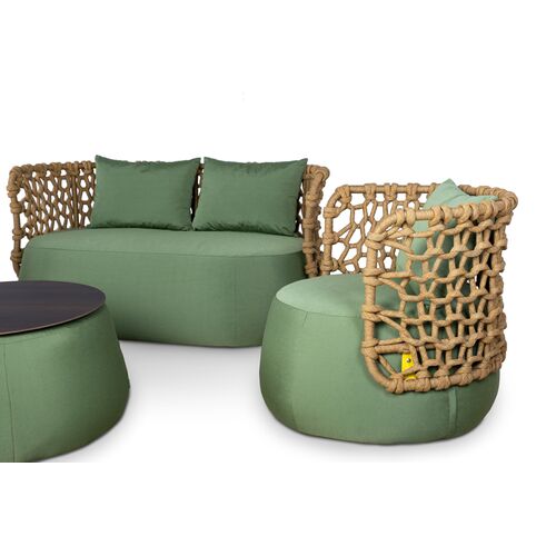 Комплект мебели Гелиос (диван, 2 кресла, кофейный столик) зеленый - Фото №4