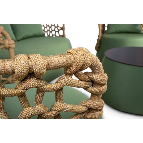 Комплект мебели Гелиос (диван, 2 кресла, кофейный столик) зеленый - Фото №5