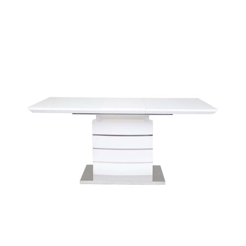 Стол обеденный раскладной Скайлайн 120/160*80 см белый - Фото №3