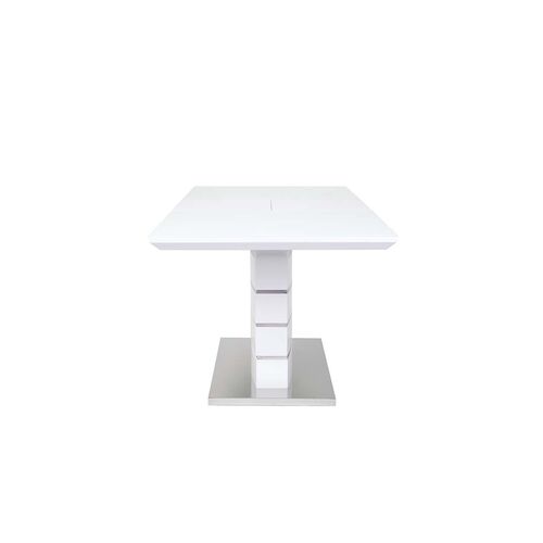 Стол обеденный раскладной Скайлайн 120/160*80 см белый - Фото №6