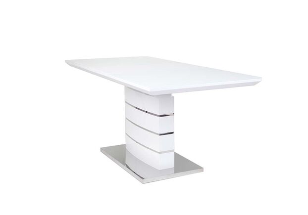 Стол обеденный раскладной Скайлайн 140/180*80 см белый - Фото №2
