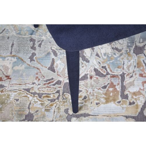 Стул ANDORRA (61*57*82 cm - текстиль) темно-синий - Фото №3