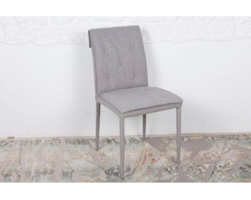 Стул NAVARRA (45*60*89 cm текстиль) светло-серый  - Фото №1