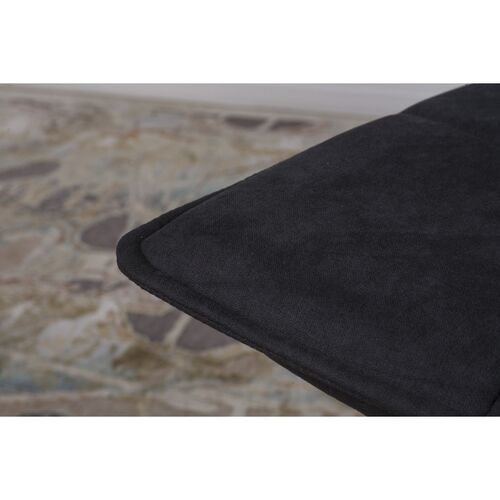 Стул поворотный MADRID (56*44*85 cm - текстиль) черный - Фото №6