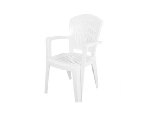 Кресло пластиковое Aspendos белое - Фото №1