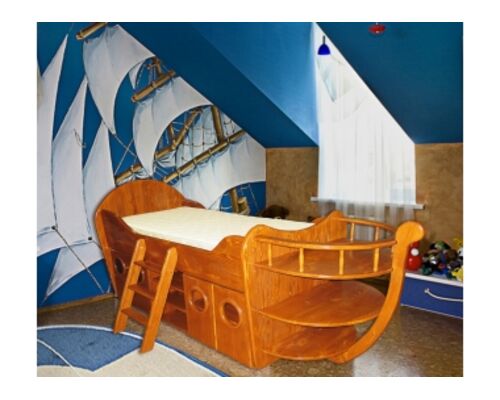 Кровать-корабль Ирель Кораблик - Фото №1