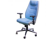 Кресло Элеганс HB N-06 голубой с серым