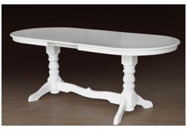 Розкладний стіл Говерла 1600(+400)х900 білий - Фото №1