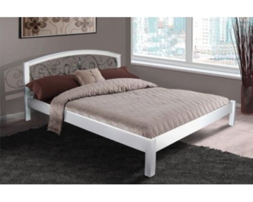 Кровать Джульетта 160x200 см массив ольхи/белая - Фото №1