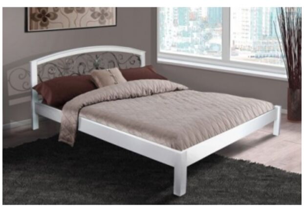 Кровать Джульетта 160x200 см массив ольхи/белая - Фото №1