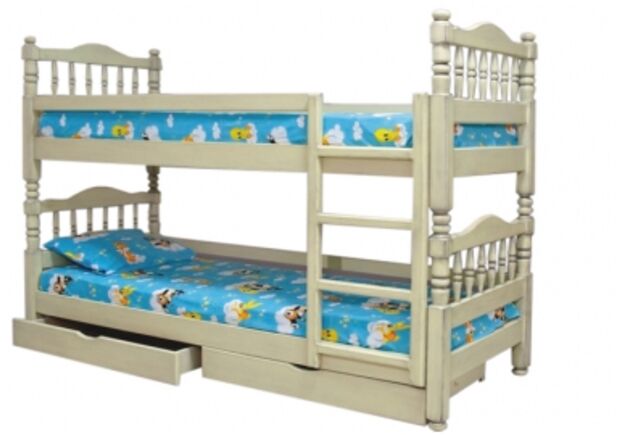 Кровать двухъярусная детская Кузя 01 90*200 см - Фото №1