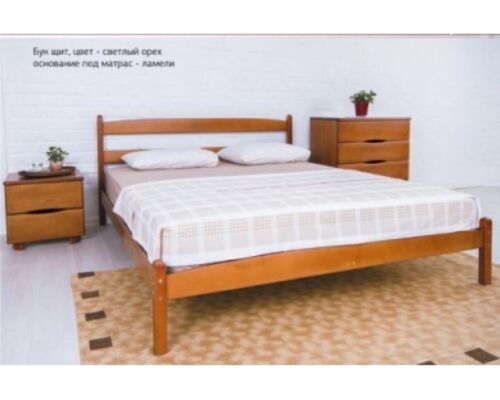 Кровать Ликерия без изножья 120x200 см светлый орех - Фото №1