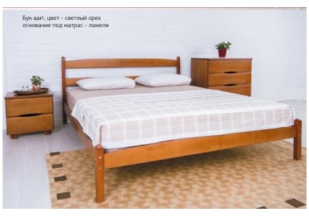 Кровать Ликерия без изножья 140x200 см светлый орех - Фото №1
