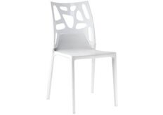 Кресло барное пластиковое Ego-Rock верх белый/сиденье белое
