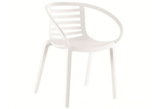 Кресло пластиковое Mambo белое - Фото №1