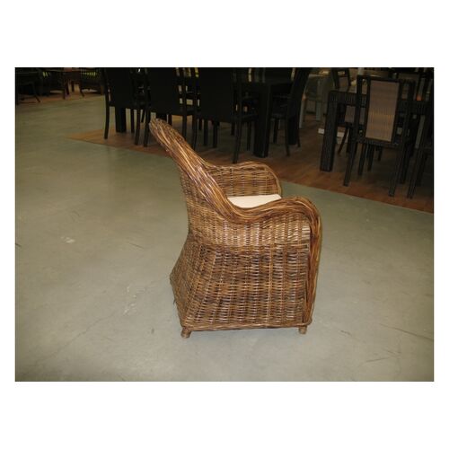 Кресло CRUZO SEYSHELLA натуральный ротанг коричневый - Фото №3