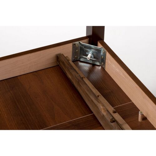Стол обеденный деревянный раскладной Мелитополь Мебель Жанет 2 110(147)(184)*70 см орех CO-260R - Фото №4