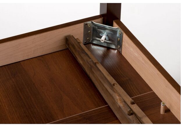 Стол обеденный деревянный раскладной Мелитополь Мебель Жанет 2 110(147)(184)*70 см орех CO-260R - Фото №2