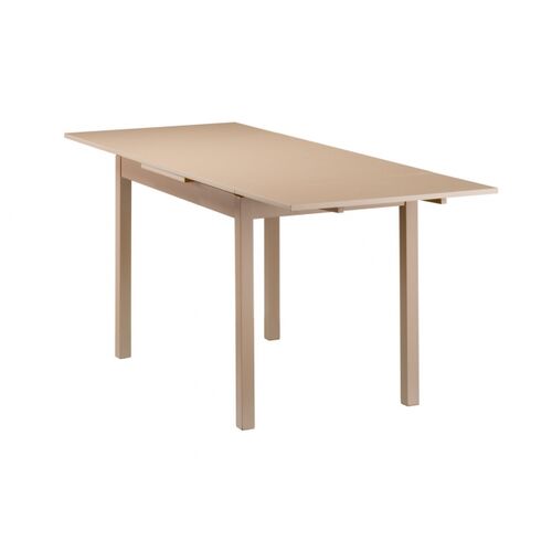 Стол обеденный деревянный раскладной Мелитополь Мебель Жанет 2 110(147)(184)*70 см бежевый CO-260B - Фото №3