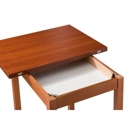 Стол обеденный деревянный раскладной Мелитополь Мебель Нордик 60(120)*80 см яблоня CO-257Y - Фото №3