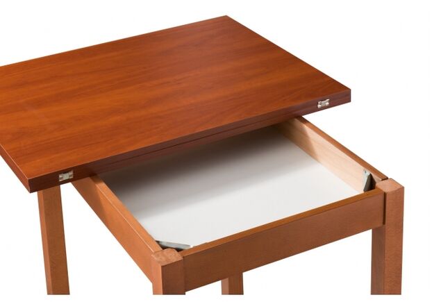 Стол обеденный деревянный раскладной Мелитополь Мебель Нордик 60(120)*80 см яблоня CO-257Y - Фото №2
