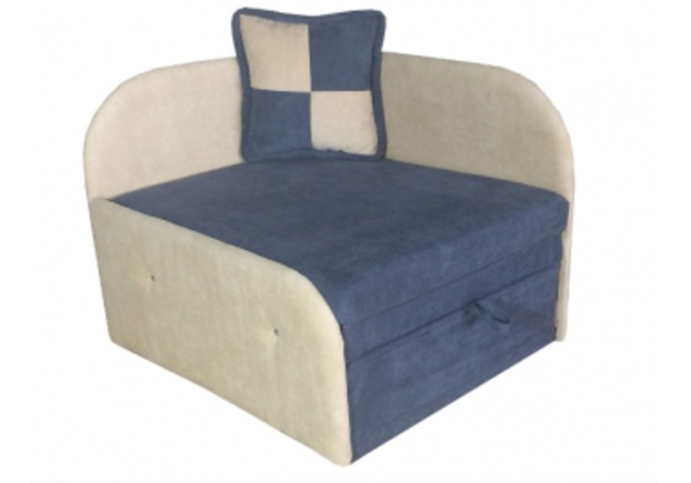 Раскладной диван-кресло Артемон берлин 10 блу + берлин беж, 0кат - Фото №1