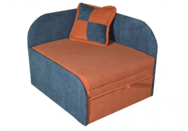 Раскладной диван-кресло Артемон берлин 17 оранж + берлин 10 блу, 0кат - Фото №1