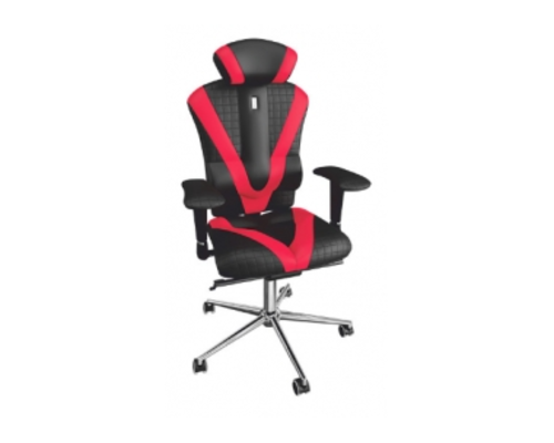 Кресло ортопедическое KULIK SYSTEM VICTORY цвет черный вставки красные - Фото №1