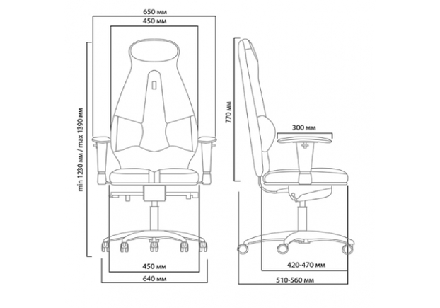 Кресло ортопедическое KULIK SYSTEM GALAXY цвет серый - Фото №2