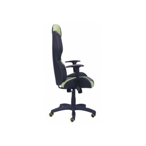 Кресло VR Racer Zeus черный, PU черный/зеленый - Фото №2