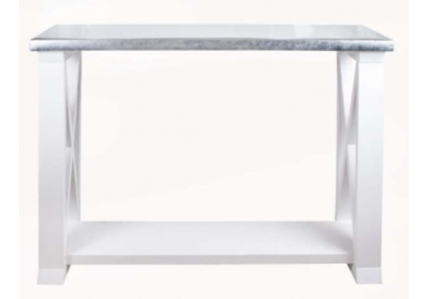 Стол консольный Антверпен 120*h90*40 см белый/металл - Фото №1