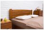 Двуспальная кровать из бука София 160х200 см орех темный - Фото №2