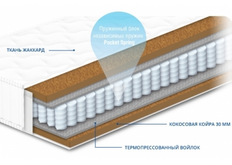 Матрас пружинный Pocket Spring Чемпион Trend Hard  160х190 h22см