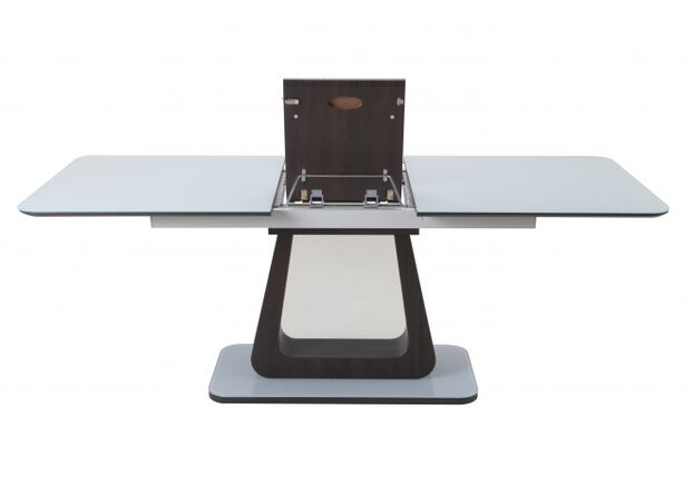 Стол обеденный ТМL-521 белый-венге столешница МДФ+стекло / основание МДФ+белое стекло - Фото №2
