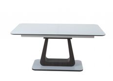 Стол обеденный ТМL-521 белый-венге столешница МДФ+стекло / основание МДФ+белое стекло