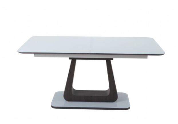 Стол обеденный ТМL-521 белый-венге столешница МДФ+стекло / основание МДФ+белое стекло - Фото №1