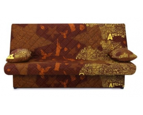 Диван Ньюс с двумя подушками ткань State brown - Фото №1
