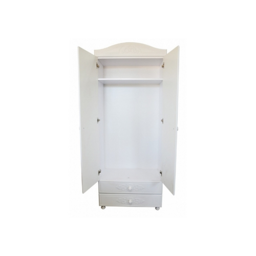 Шкаф двухдверный Анжелика цвет белый - Фото №4