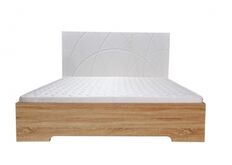 Кровать Миа 160х200 см цвет белый+дуб сонома