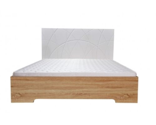 Кровать Миа 160х200 см цвет белый+дуб сонома - Фото №1