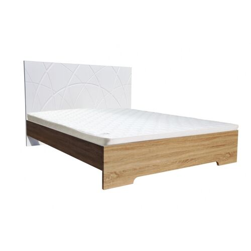 Кровать Миа 160х200 см цвет белый+дуб сонома с подъемным механизмом - Фото №4