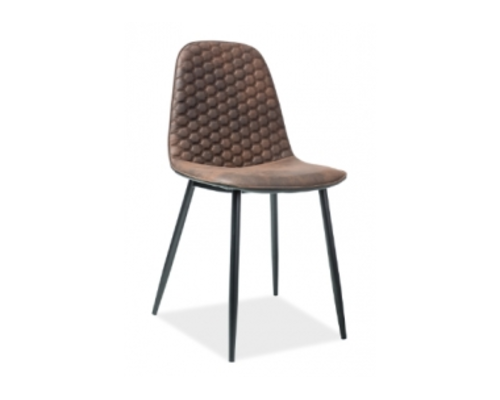 Кресло Teo D Signal коричневый/каркас металлический черный - Фото №1